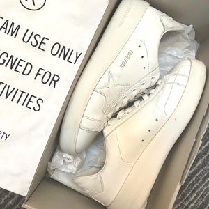 Golden Goose Pure Star Classic White Sneakers Size 37